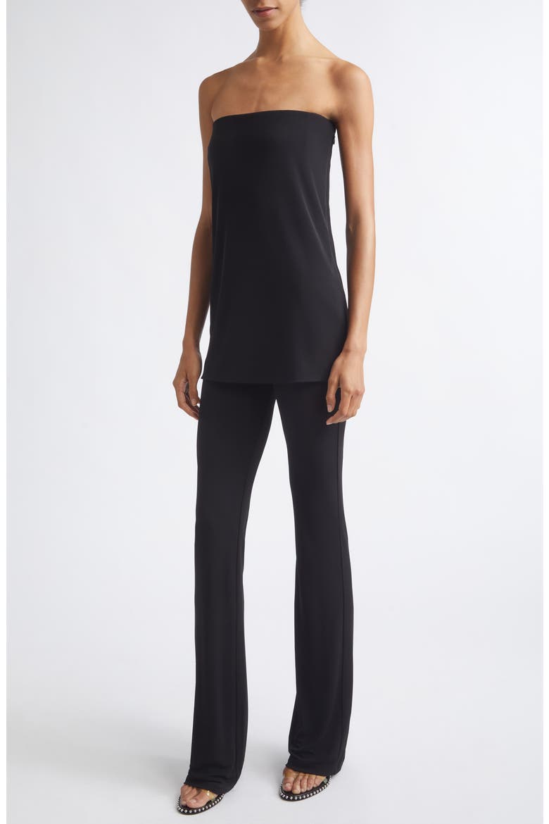 Strapless Corset Jumpsuit, Alternate, color, BLACK