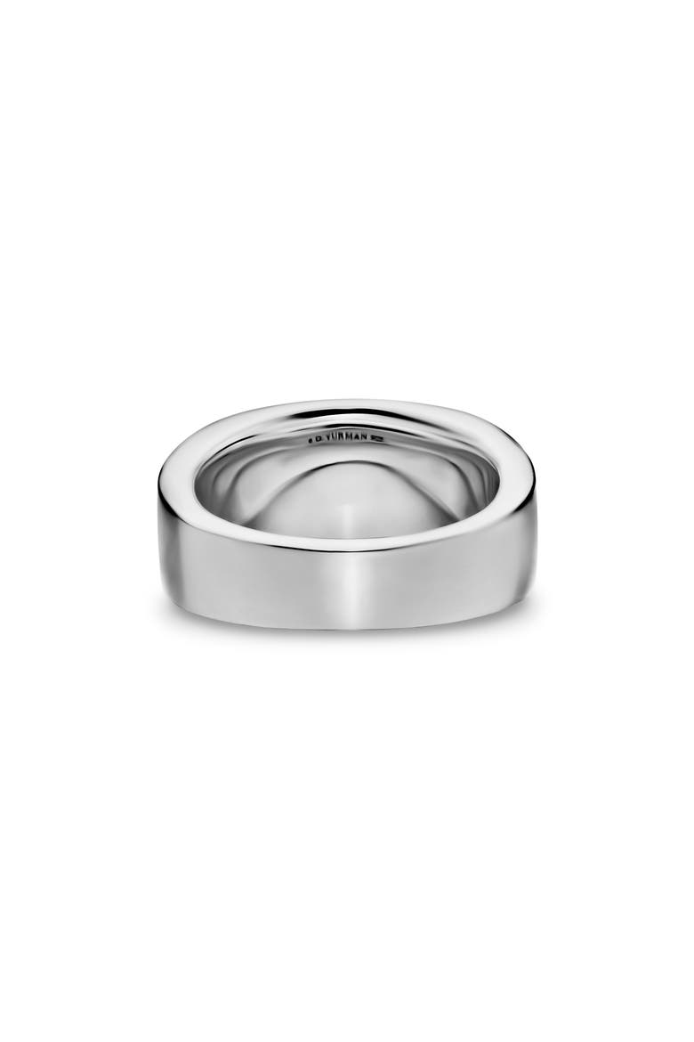 Chevron Three Sided Signet Ring, Sterling Silver, 12.5mm, Alternate, color, SILVER