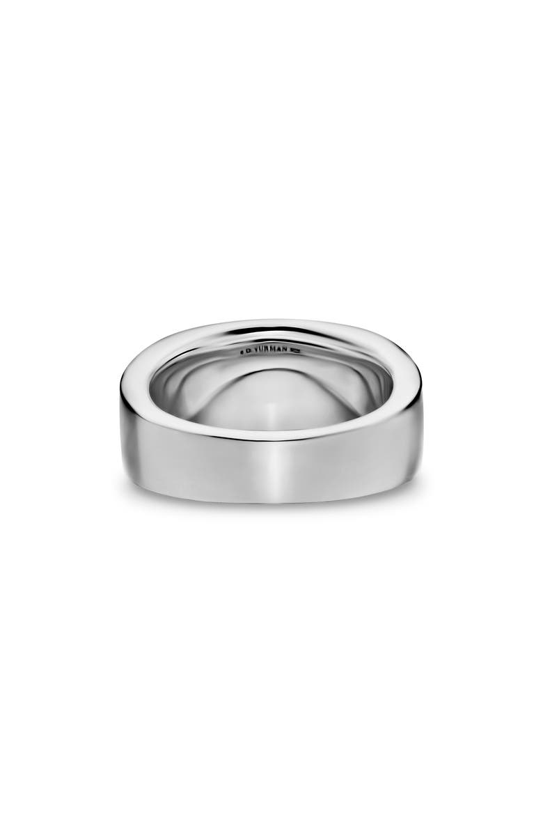 David Yurman Chevron Three Sided Signet Ring, Sterling Silver, 12.5mm, Alternate, color, Silver