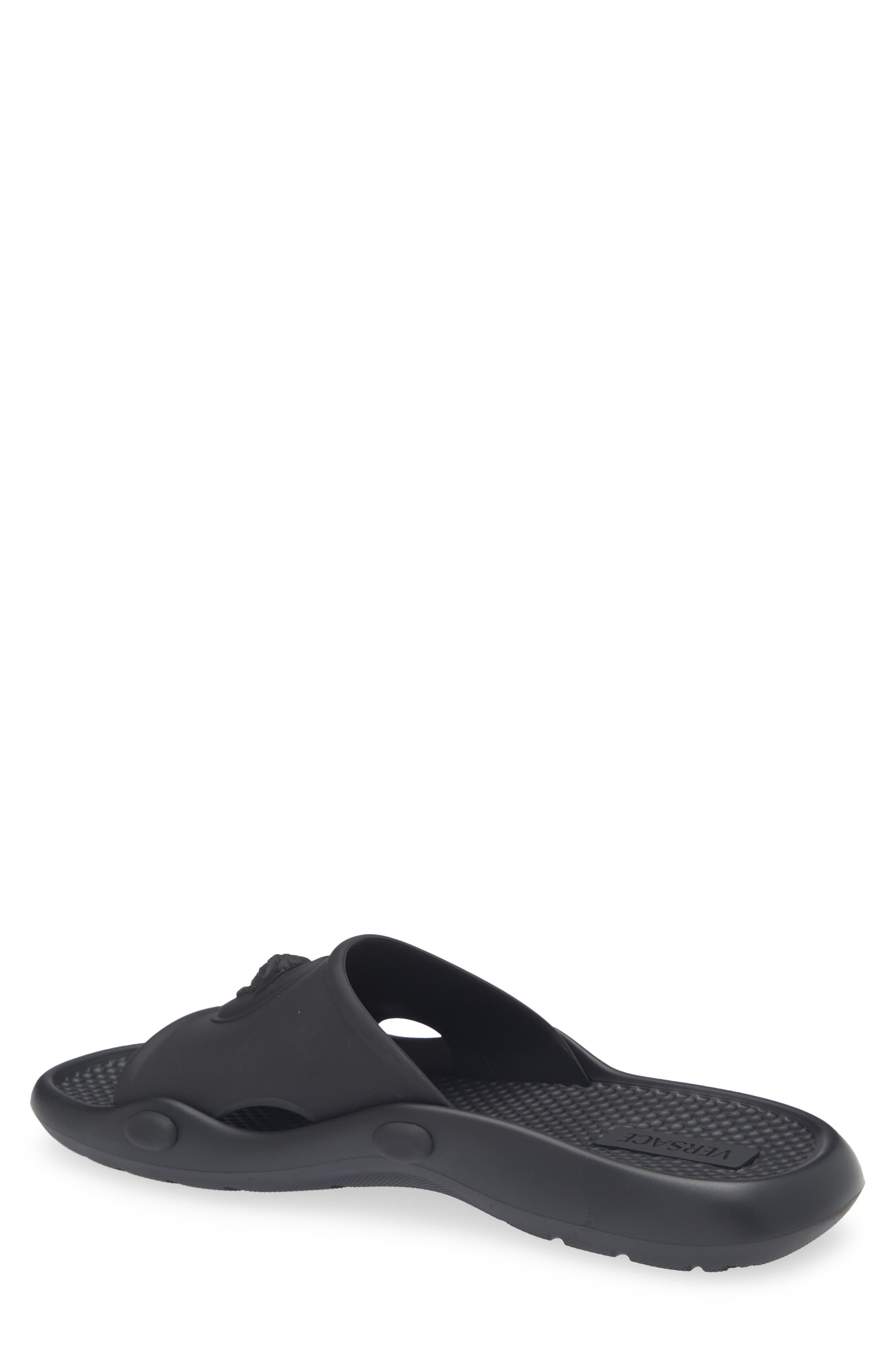 Nettuno Rubber Slide Sandal, Alternate, color, BLACK