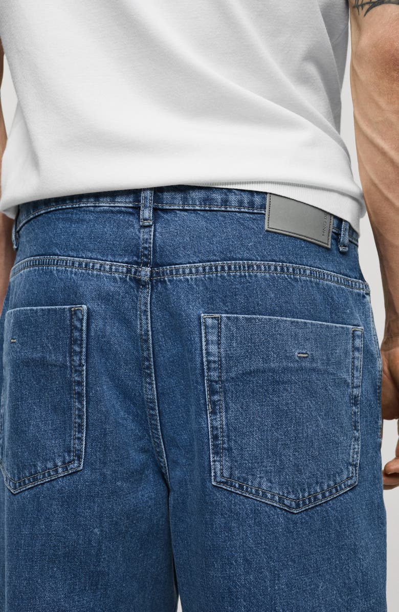 MANGO Relaxed Crop Straight Leg Jeans, Alternate, color,