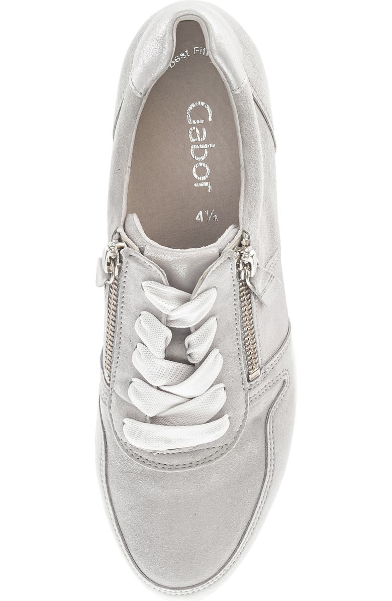 Gabor 23.420 Zip Sneaker, Alternate, color, Light Grey