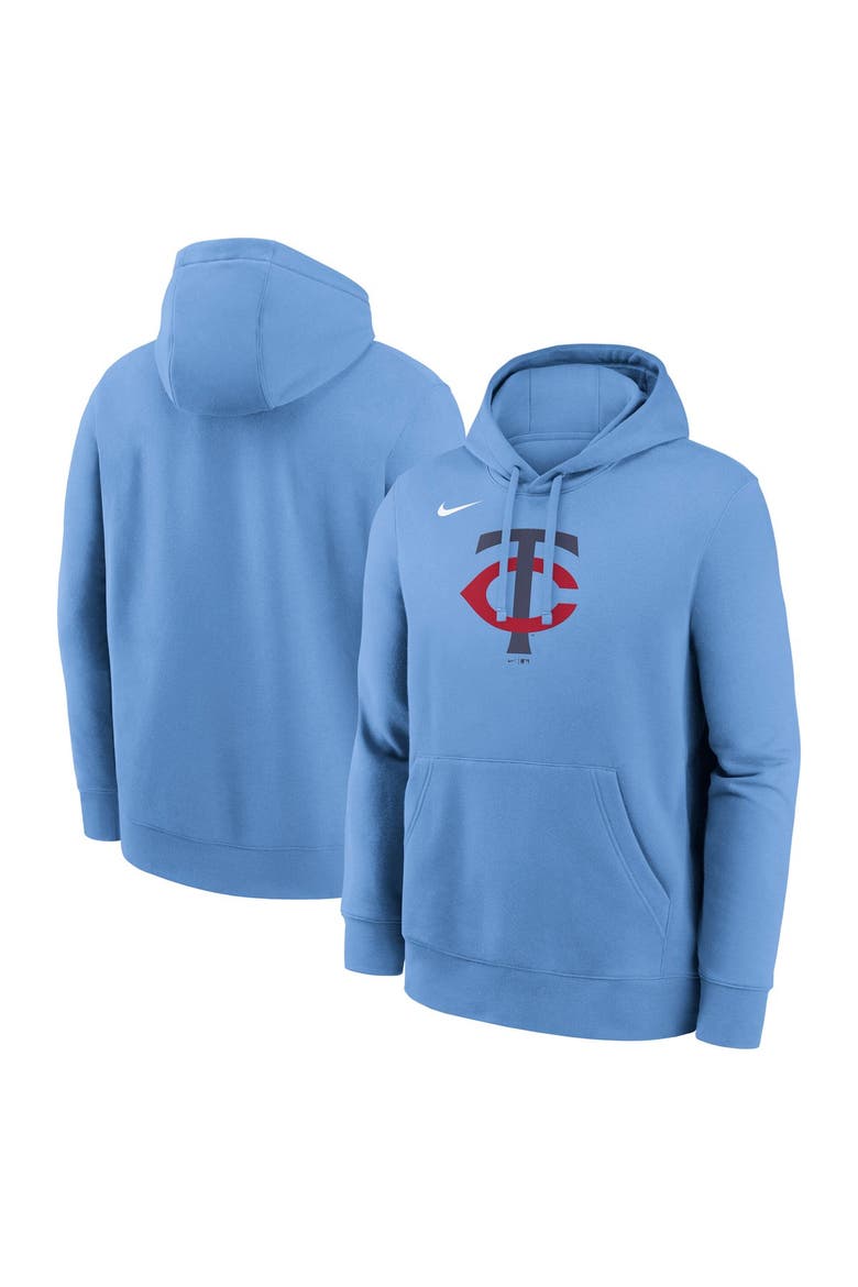 Men's Nike Light Blue Minnesota Twins Logo Club Fleece Hoodie, Main, color, Light Blue