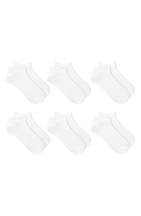 6-Pack Assorted No-Show Socks