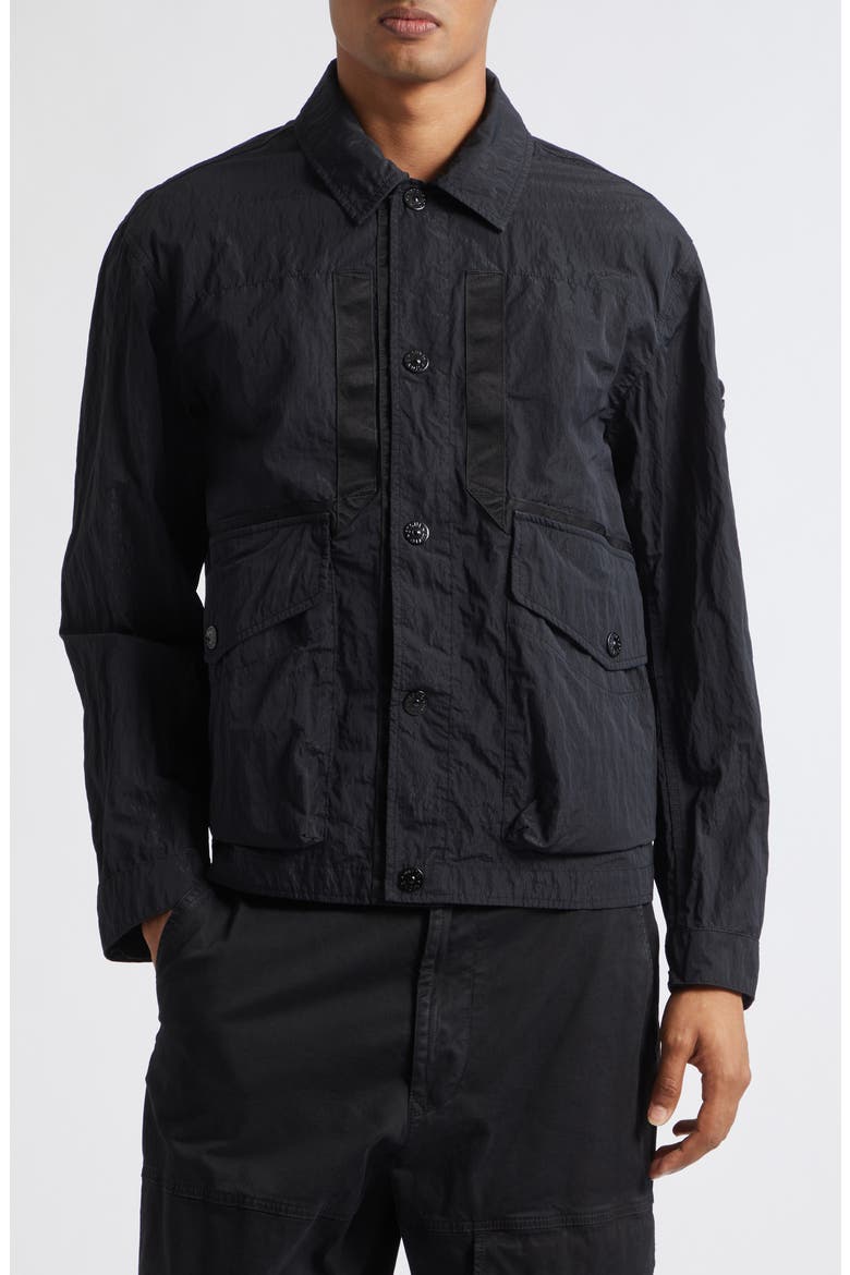 Snap Front Jacket, Main, color, V0029 BLACK