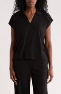 Eileen Fisher Boxy Cap Sleeve Jersey Top