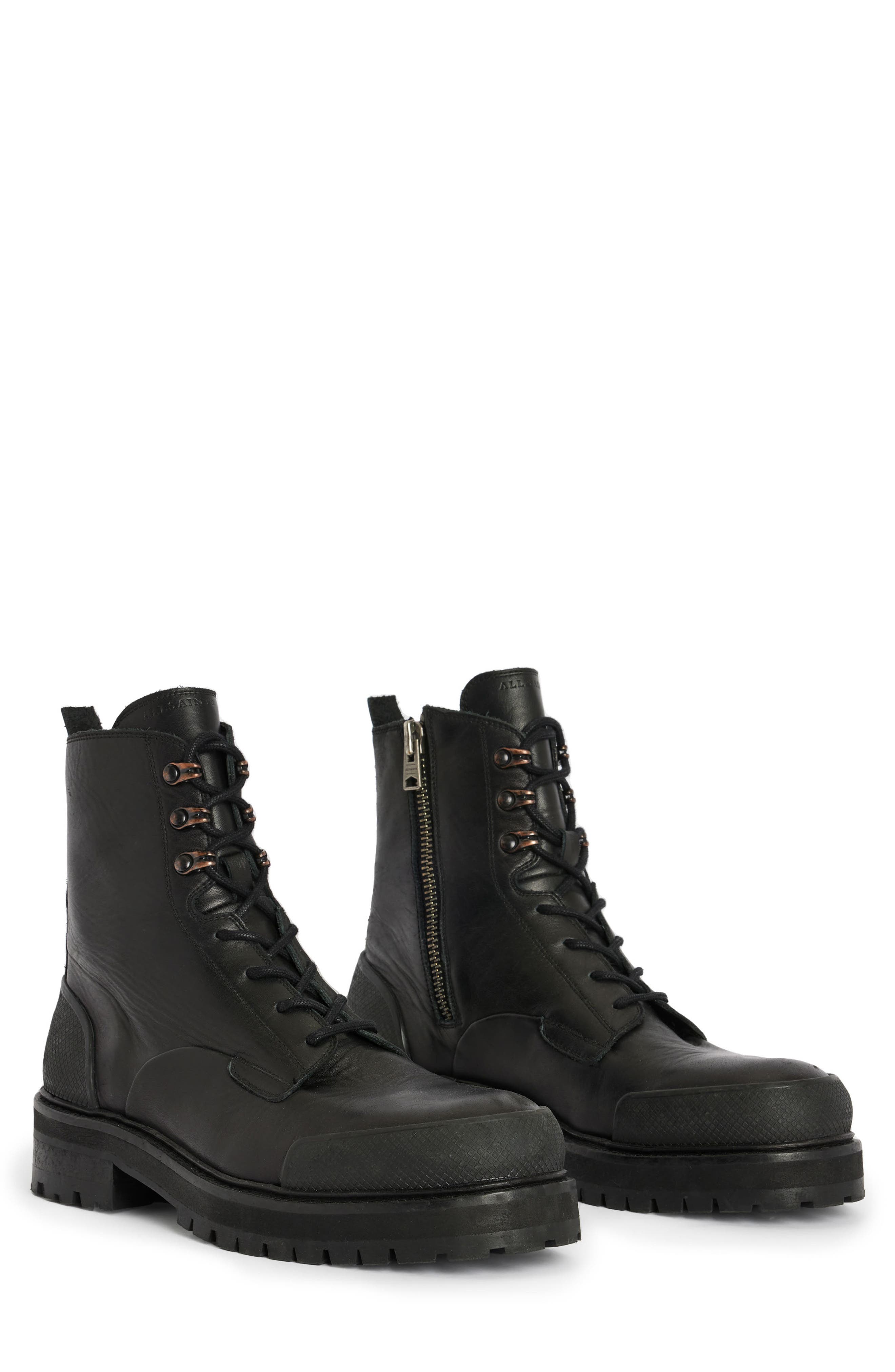 AllSaints Mudfox Leather Boot, Main, color, 
