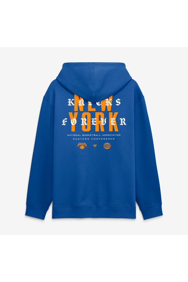 Men's Fanatics Blue New York Knicks Forever Legacy Hoodie, Alternate, color, Blue