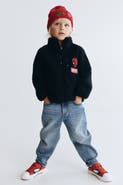 H&M Appliquéd Teddy Fleece Jacket