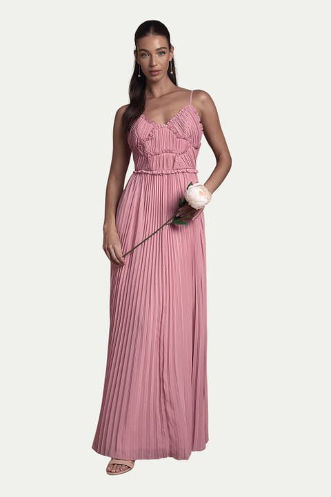 Bridesmaid Dress With Ruffle Detail