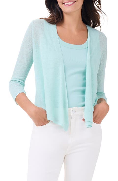 4-Way Linen Blend Convertible Cardigan