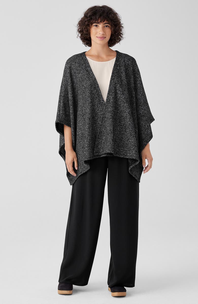 Eileen Fisher Serape Knit Organic Cotton Poncho, Alternate, color, 