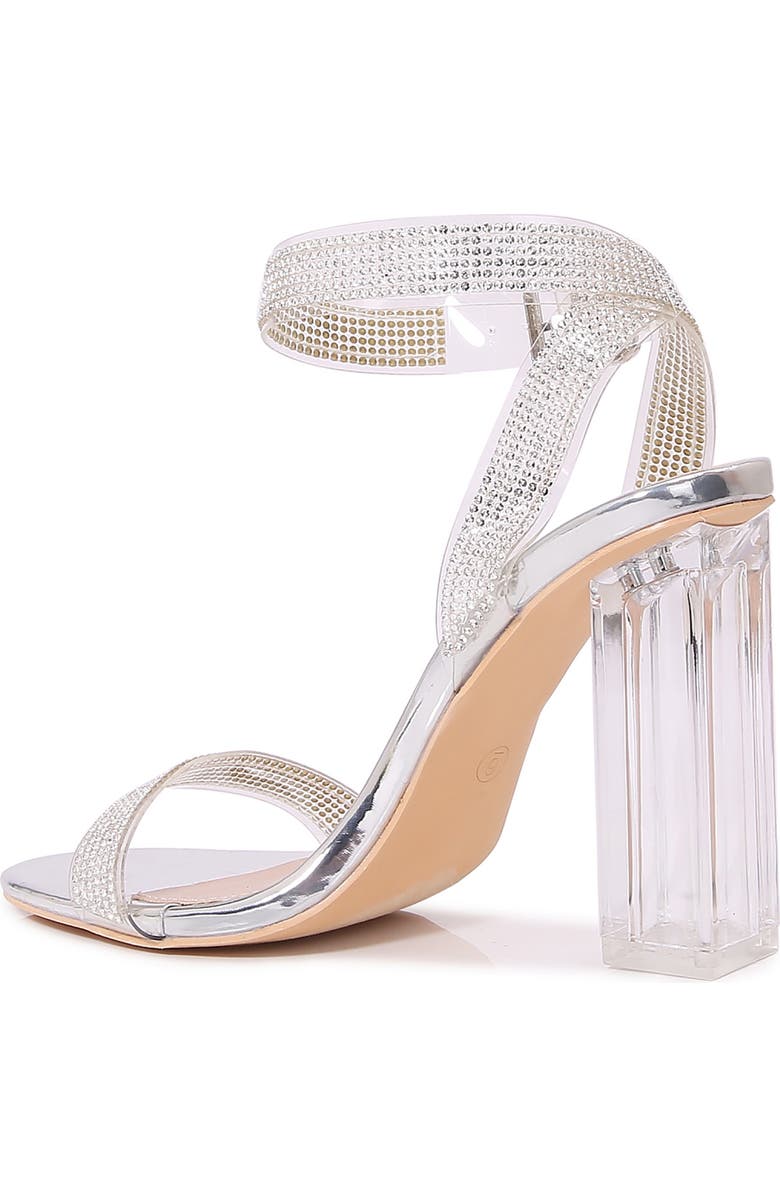 BERNESS Ember Rhinestone Clear Sandal, Alternate, color,