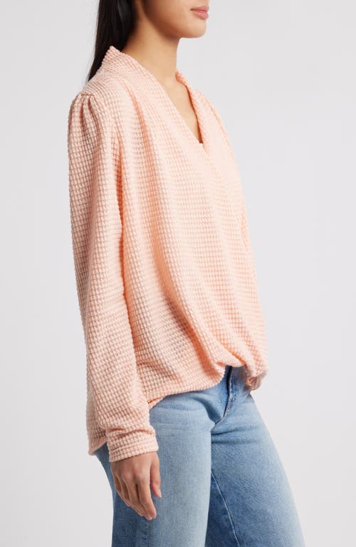 Gibsonlook Open Stitch Surplice Sweater