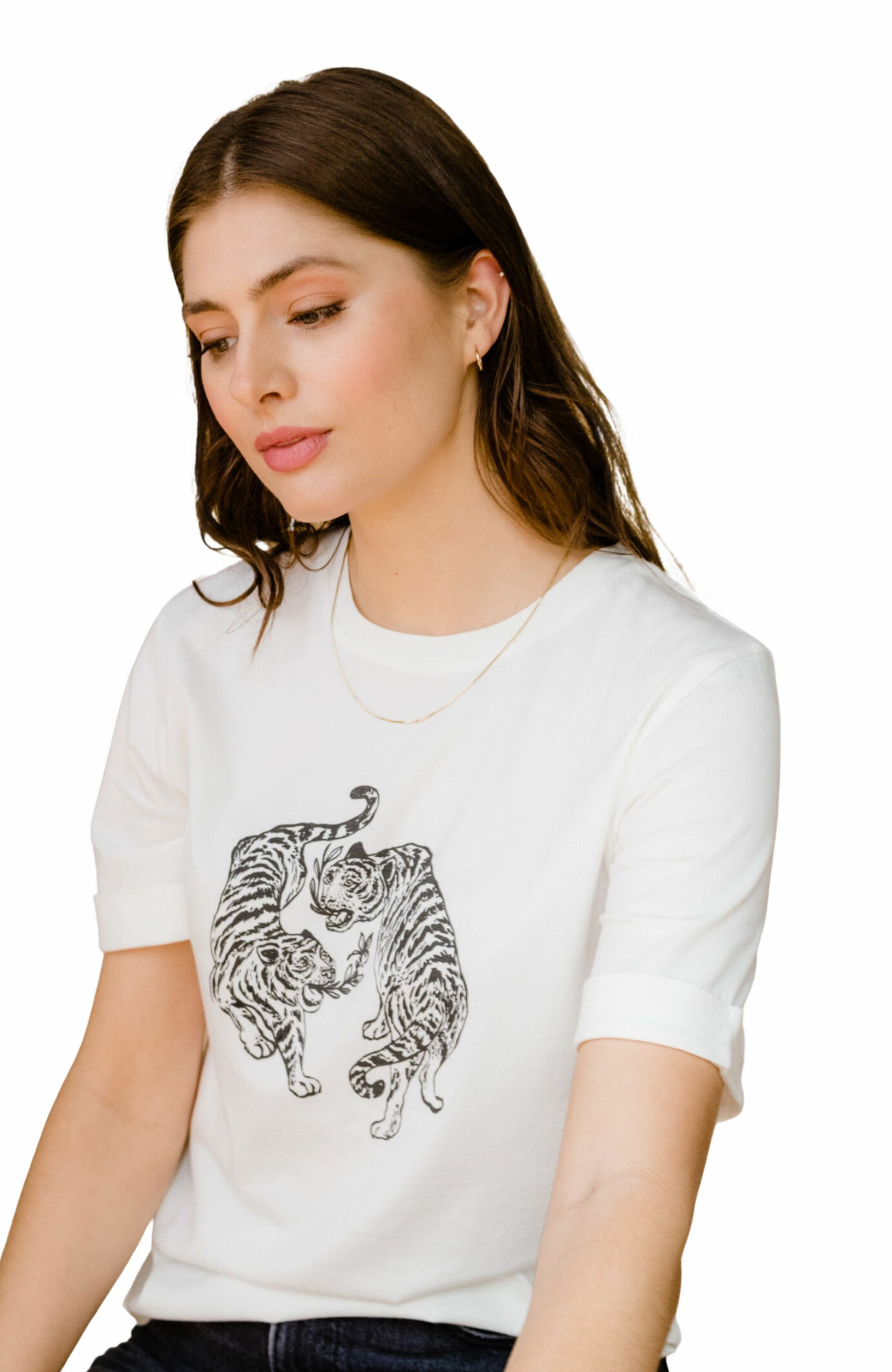 ABLE Gloria Graphic Tee in Tiger 