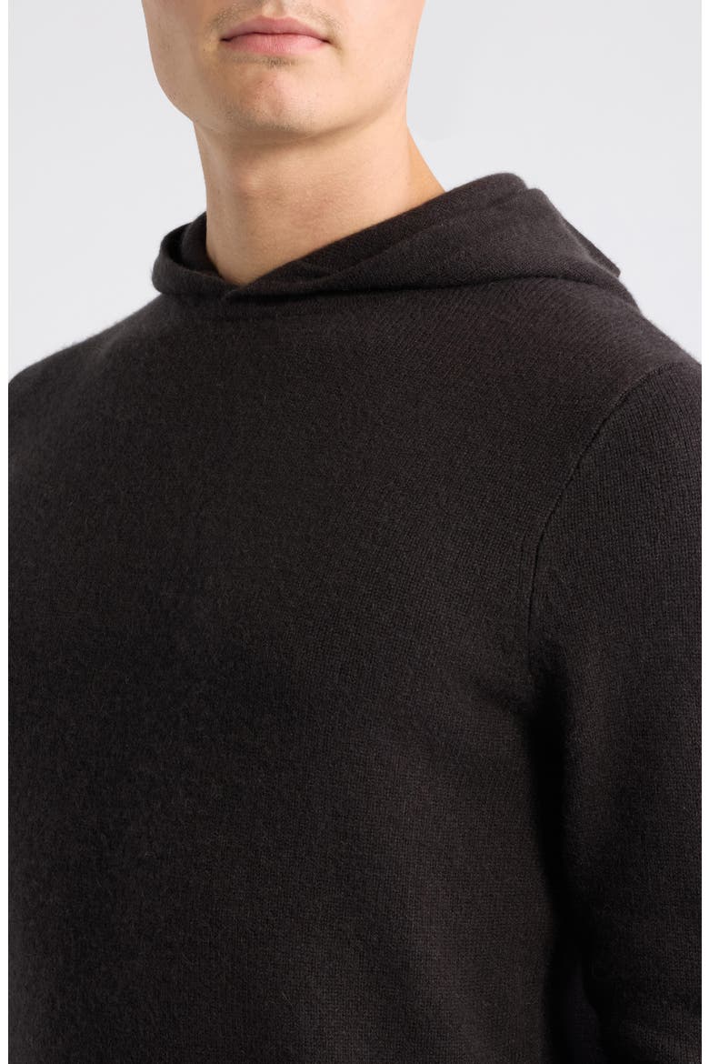 Luxe Cashmere Hooded Sweater, Alternate, color, BROWN LATTE