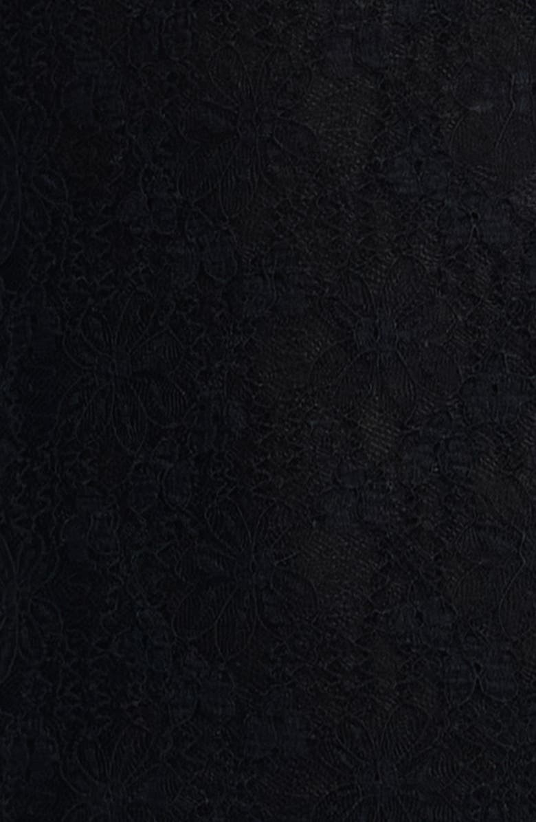 LIONESS Lux Lace Maxi Dress, Alternate, color, Noir