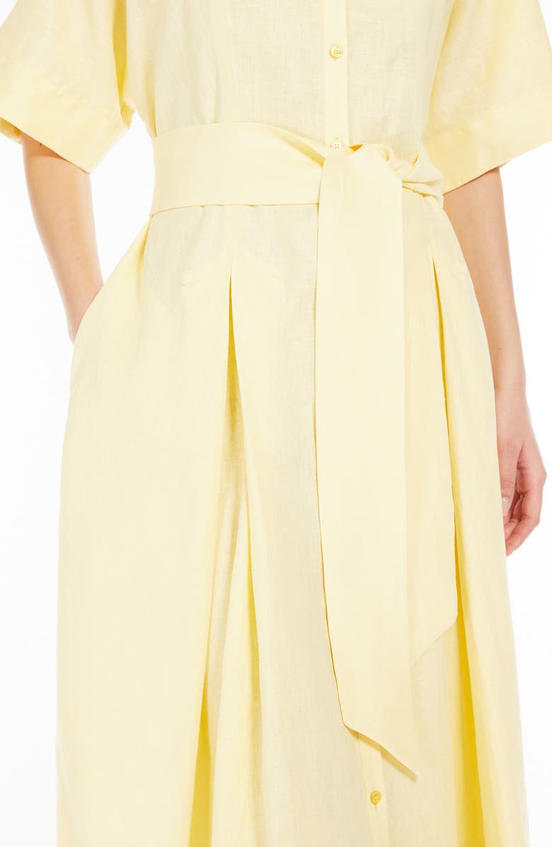 Weekend Max Mara Linen Shirtdress, Alternate, color, 