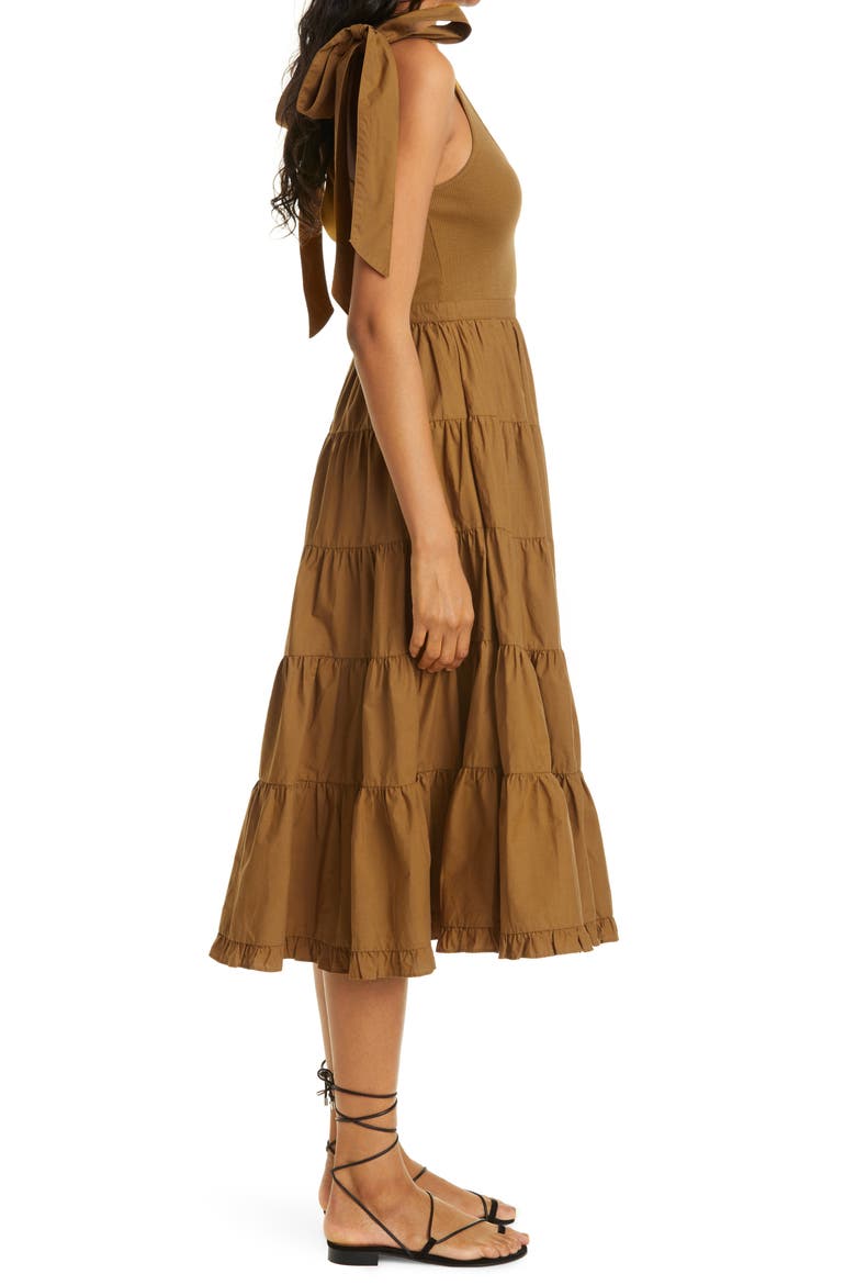 Hope Sleeveless Midi Dress, Alternate, color, TAPENADE