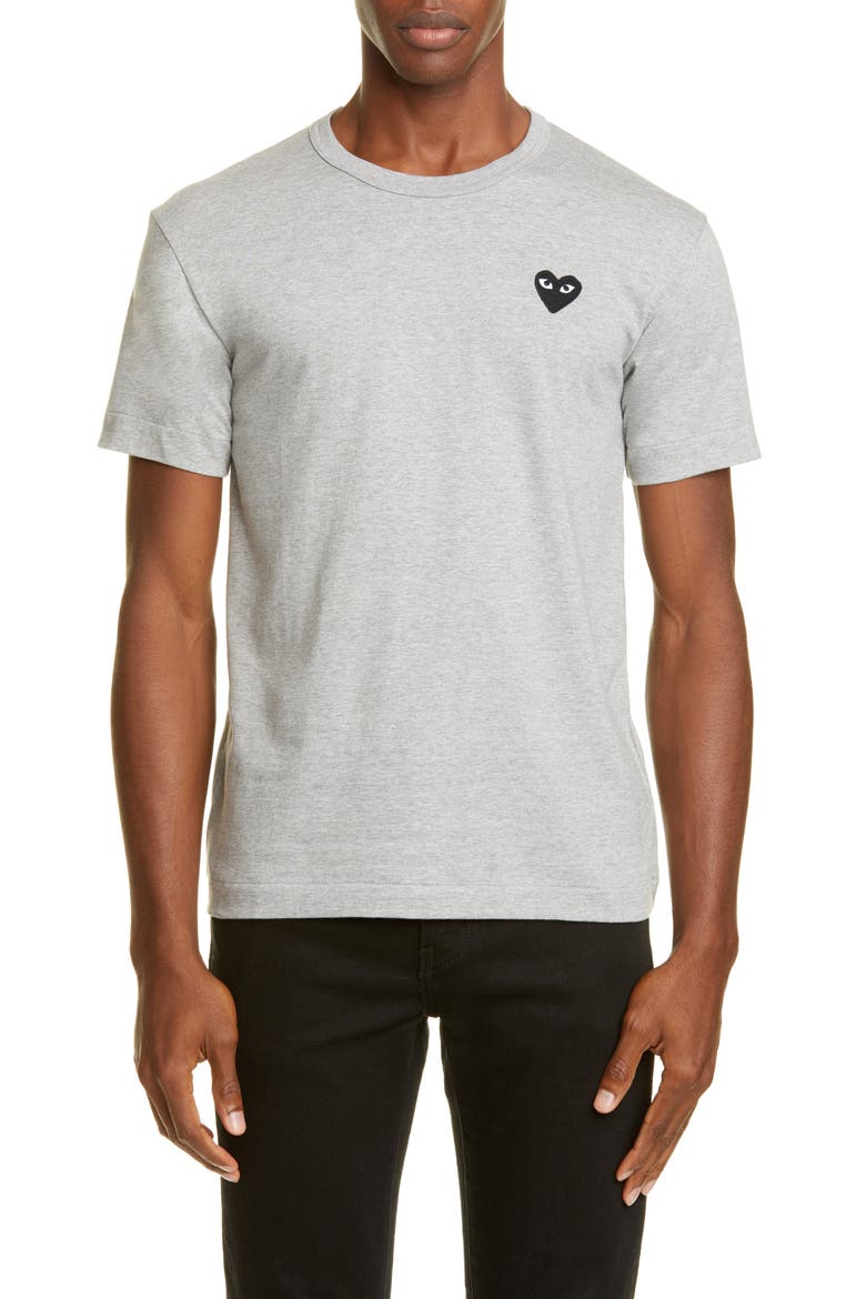 Cotton Crewneck T-Shirt, Main, color, GREY