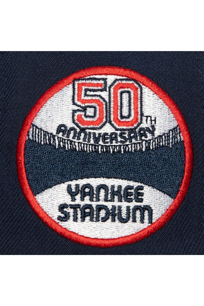 Men's Mitchell & Ness Cream/Gray New York Yankees Yankee Stadium 50th Anniversary Homefield Fitted Hat, Alternate, color, Cream