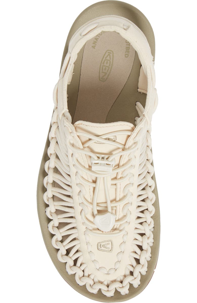 KEEN 'Uneek' Sandal, Alternate, color, White Cap/ Cornstalk