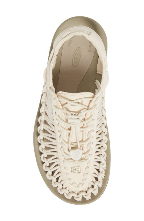 Keen Beige Sandals With Strap Detailing In White