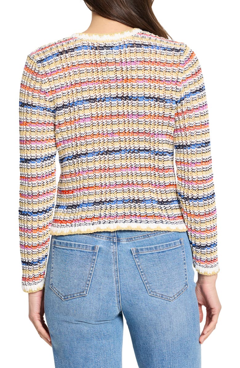 NIC+ZOE Coastal Knit Cardigan, Alternate, color, Neutral Multi