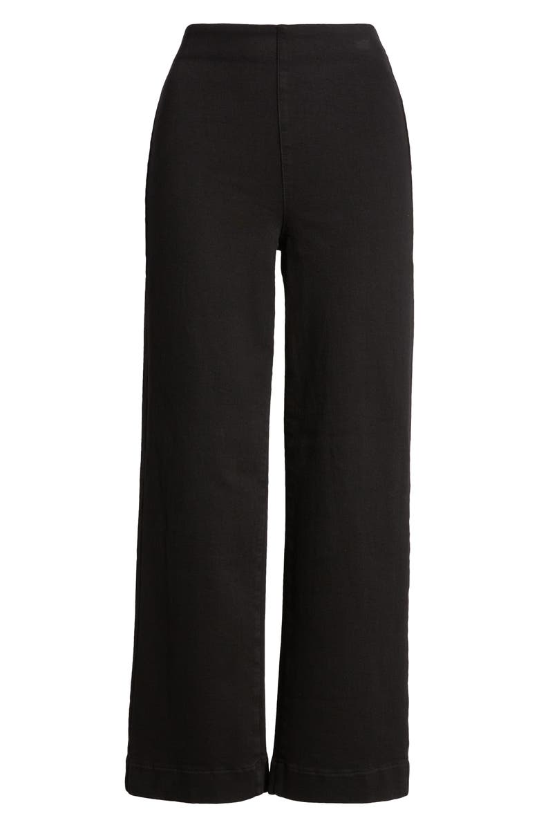 Frank & Eileen Westport Ankle Wide Leg Pants, Alternate, color, Black