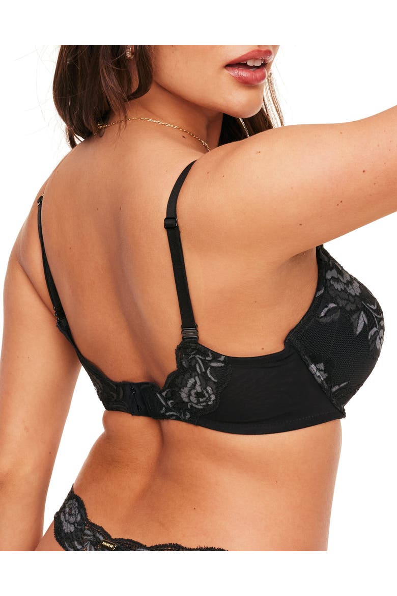 Jaya Push Up Plunge Bra, Alternate, color, Black