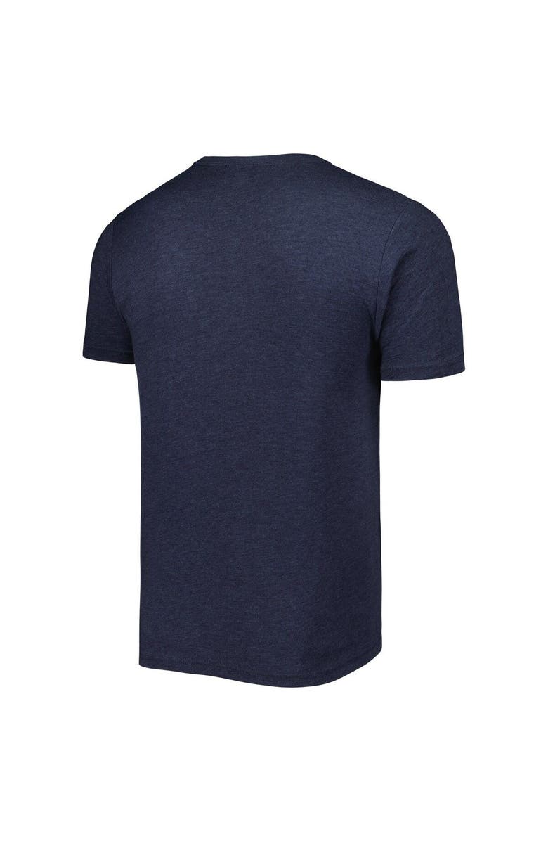 108 STITCHES Men's Heathered Navy Soñadores de Hillsboro Copa de la Diversion Sugar Skull Tri-Blend T-Shirt, Alternate, color,