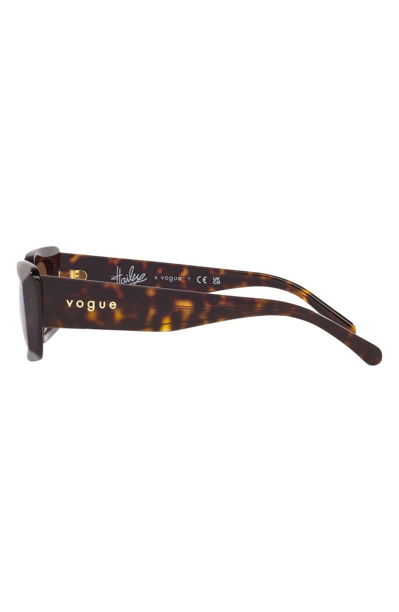 VOGUE 52mm Gradient Rectangular Sunglasses, Alternate, color, 