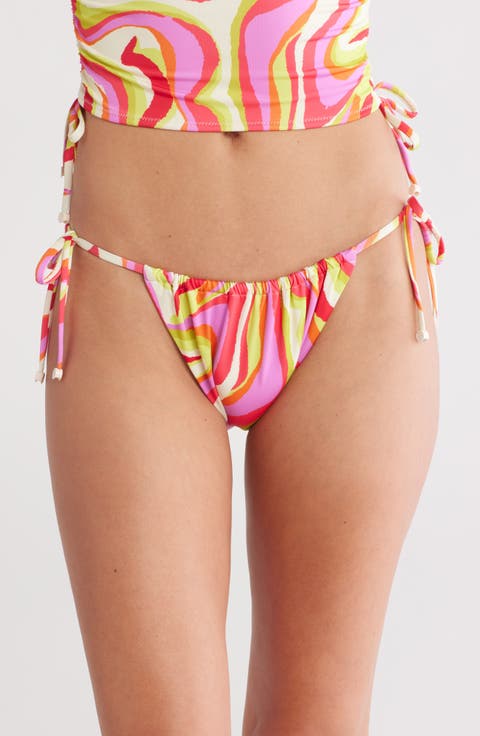 Tunnel Side Tie Hipster Bikini Bottoms
