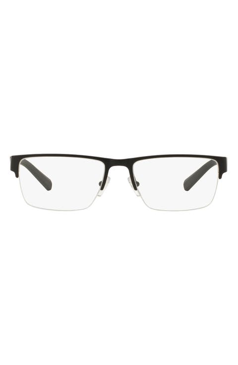 54mm Semirimless Rectangular Optical Glasses