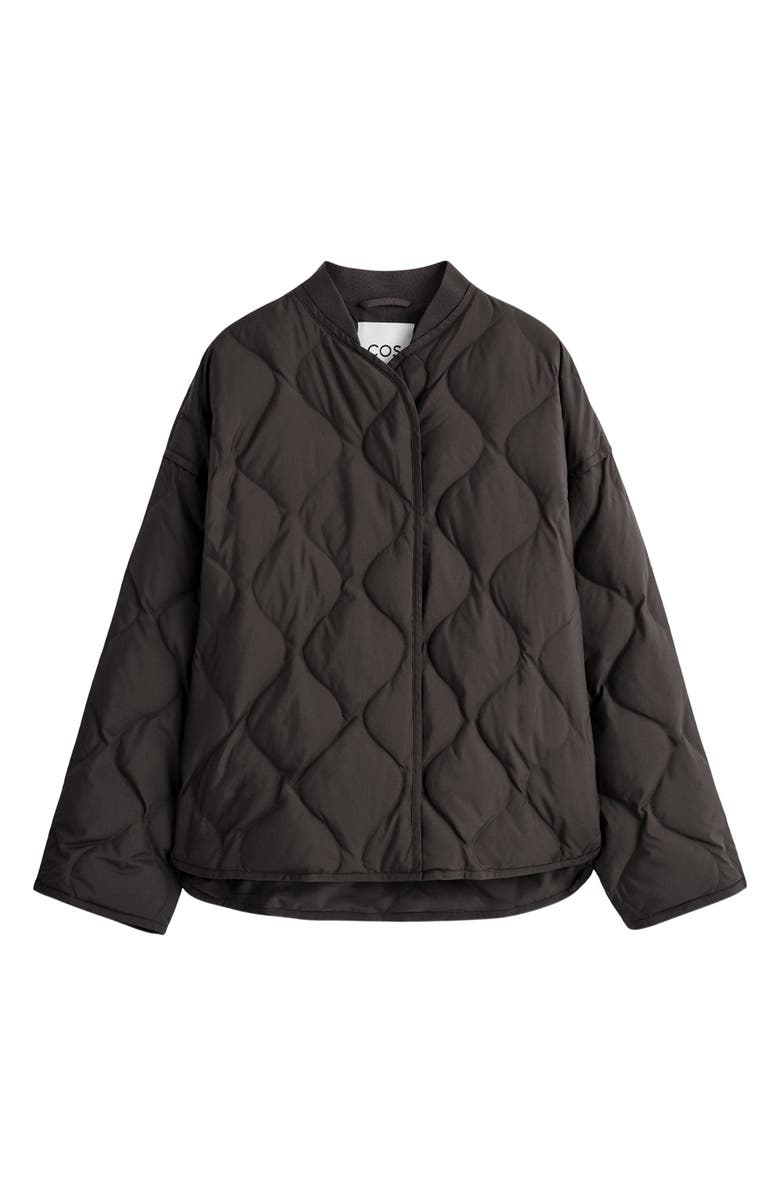 COS Oversize Quilted Down & Feather Jacket, Alternate, color,