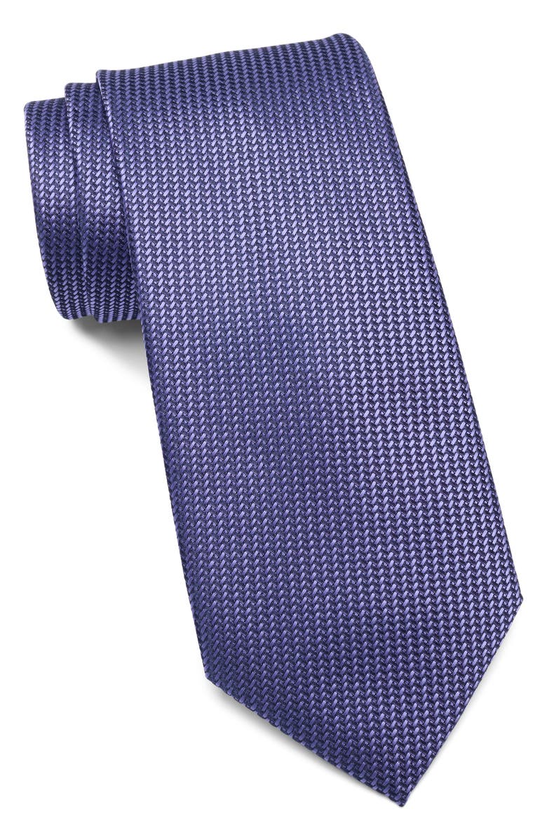 TOM BAINE Geometric Texture Tie, Main, color, Purple