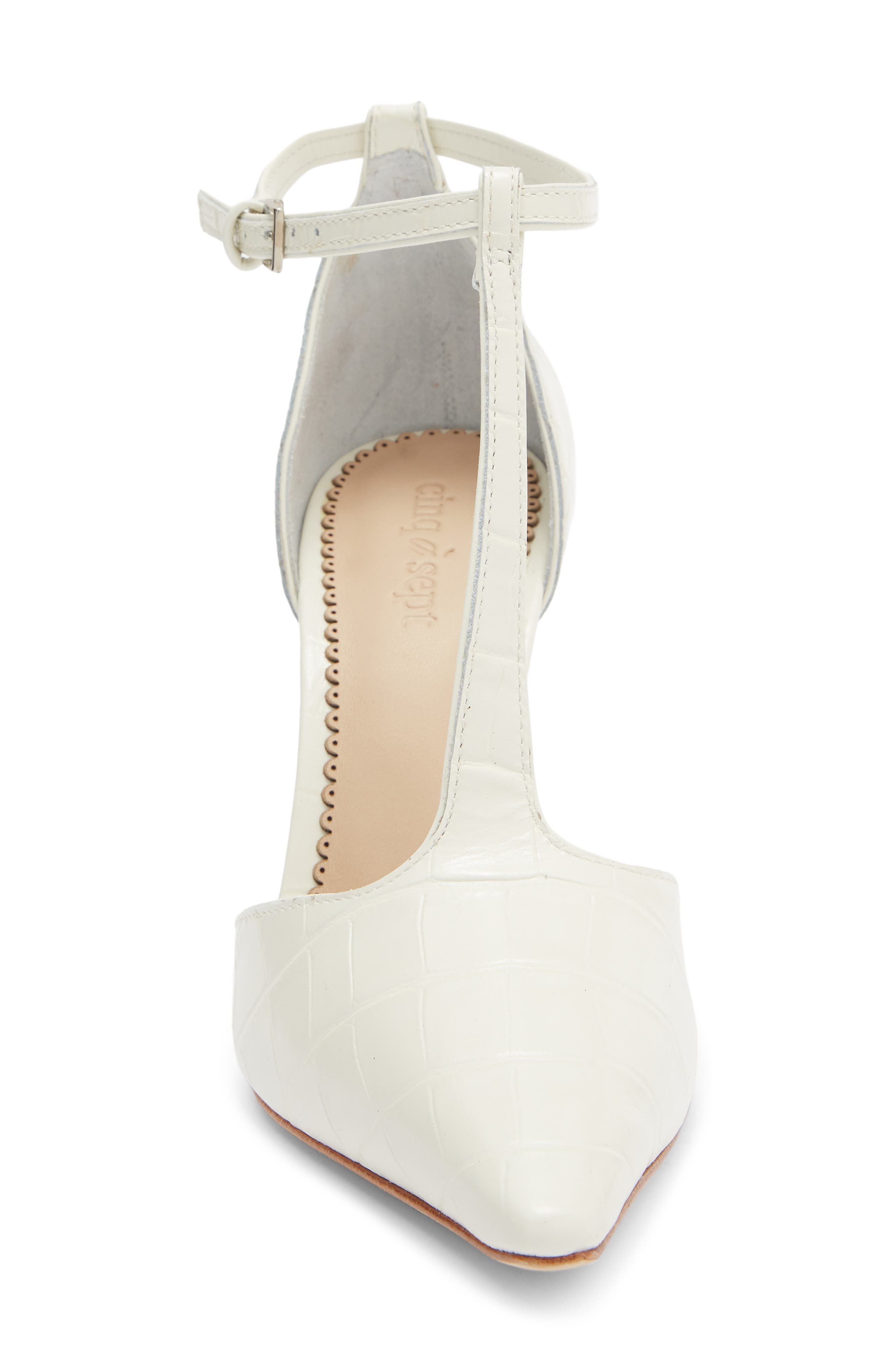 Clara T-Strap Pump, Alternate, color, IVORY