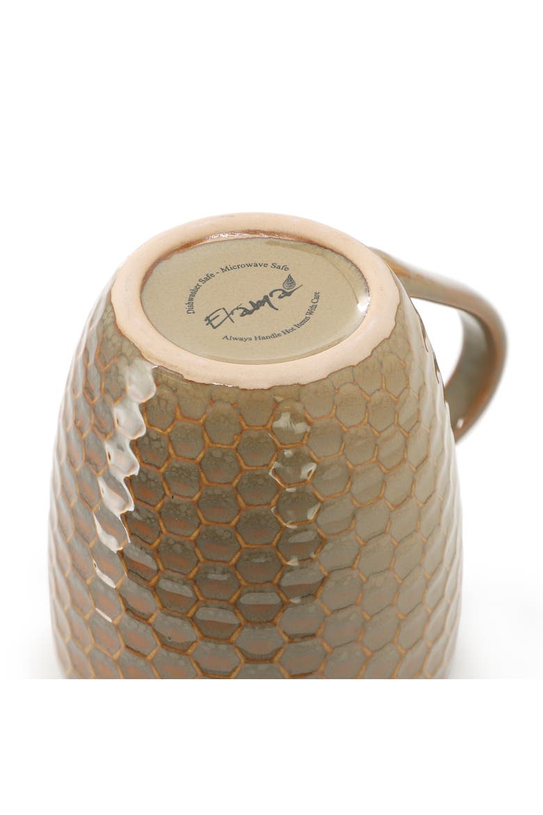 Honeycomb 6-Piece 15 oz. Mug Set, Alternate, color, White