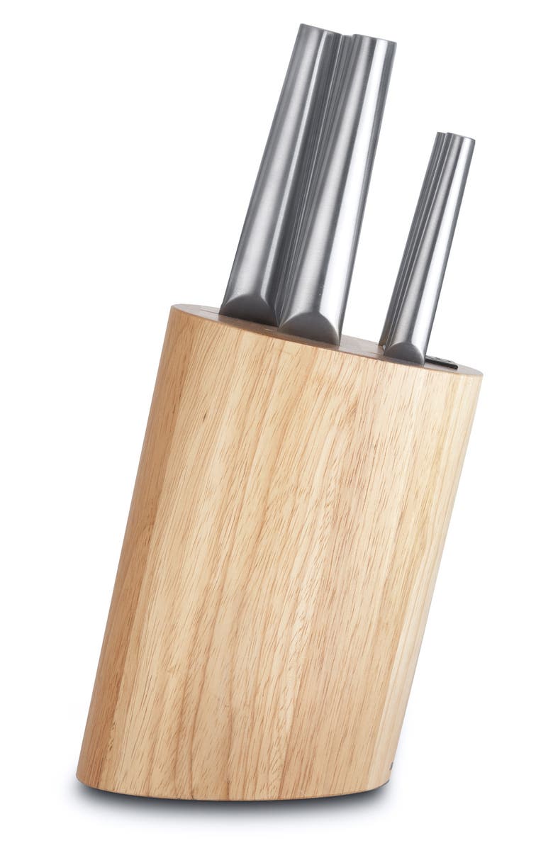 BergHOFF INTERNATIONAL Eclipse 6-Piece Stainless Steel Knife Block Set, Alternate, color, Silver