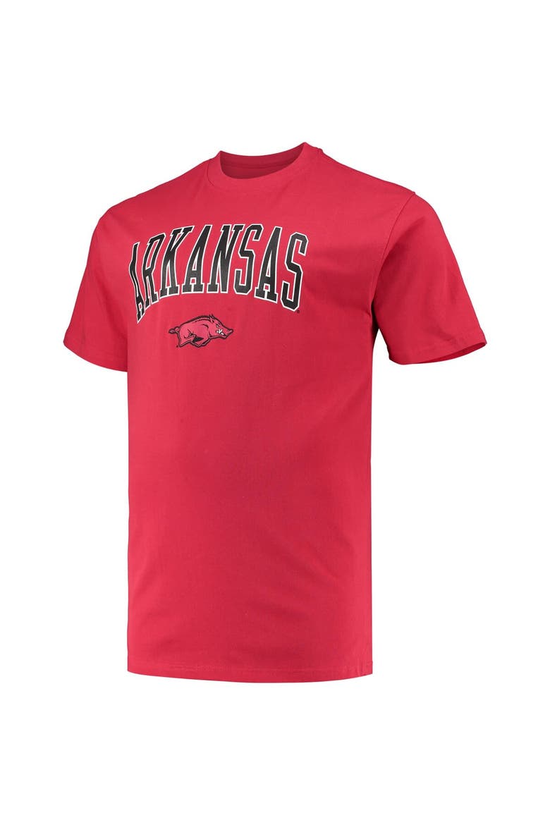 Men's Champion Cardinal Arkansas Razorbacks Big & Tall Arch Over Wordmark T-Shirt, Alternate, color, Cardinal