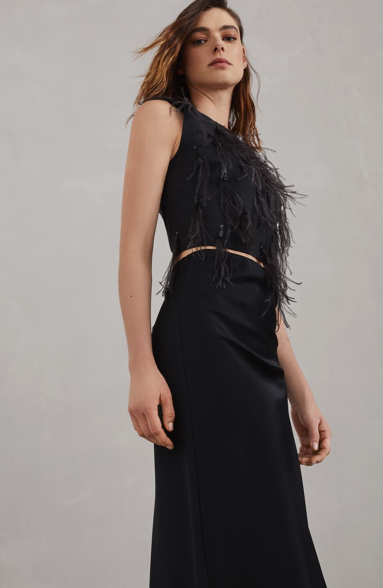 Brunello Cucinelli Satin cady mermaid skirt, Alternate, color, 