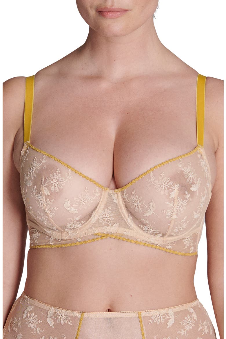 Adele Underwire Demi Bra, Main, color, GINGER