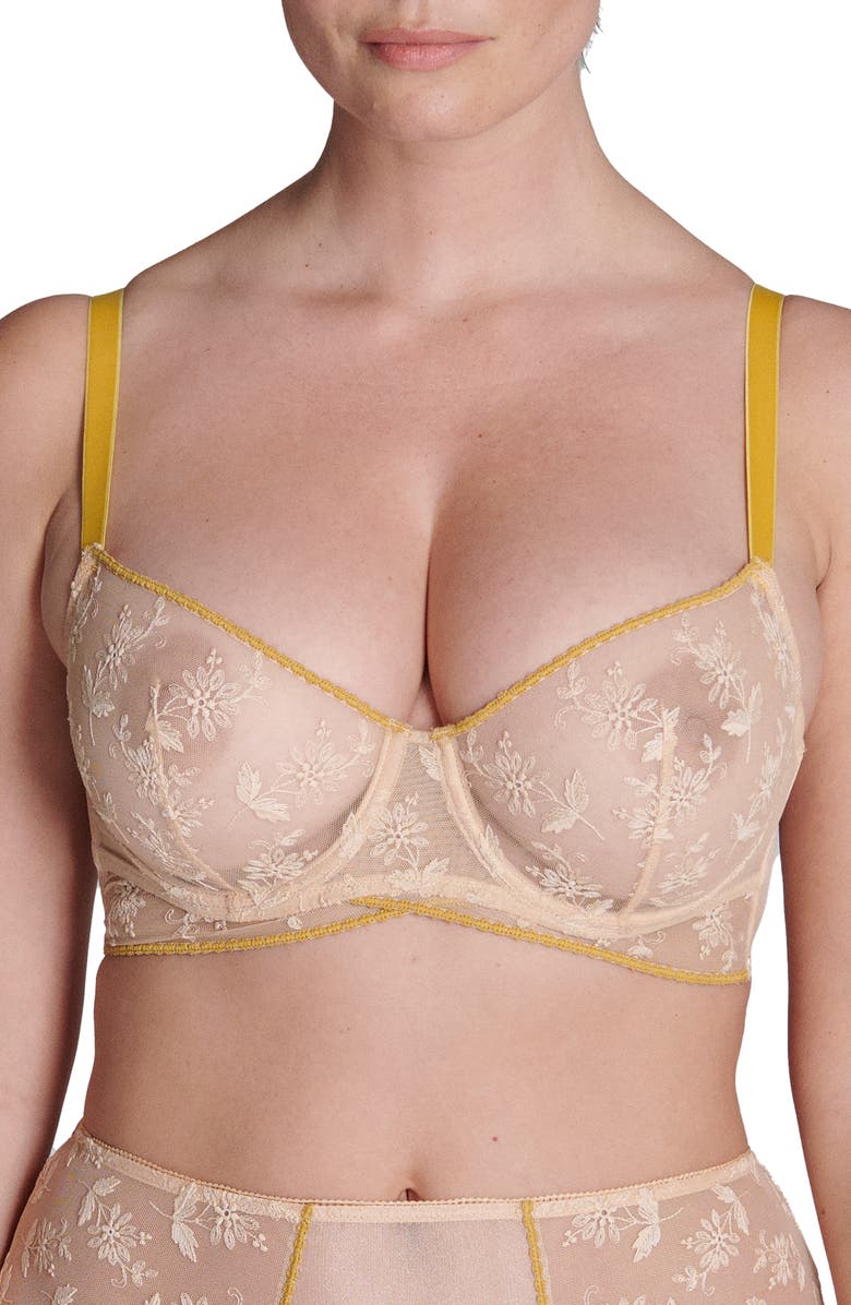 Simone Perele Adele Underwire Demi Bra, Main, color, Ginger