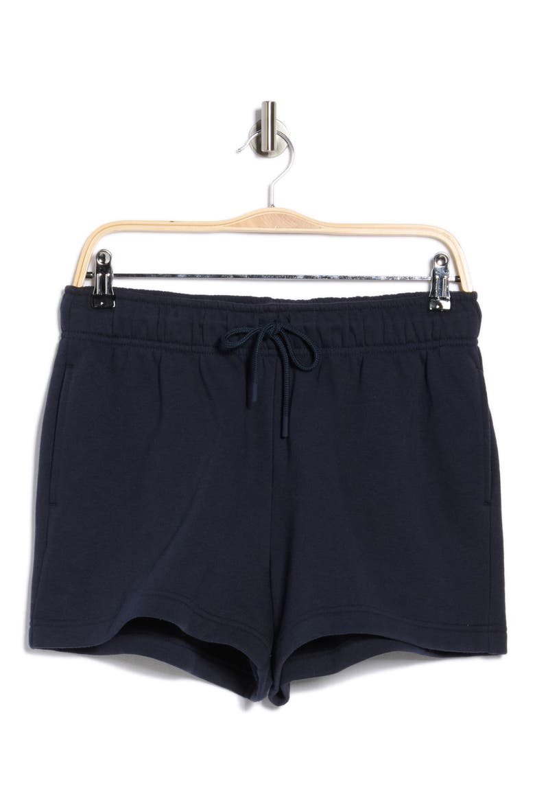 Feather Fleece Shorts, Alternate, color, NAVY SAPPHIRE
