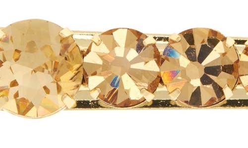 Jennifer Behr Giada Set Of 2 Crystal Embellished Alligator Clips In Golden