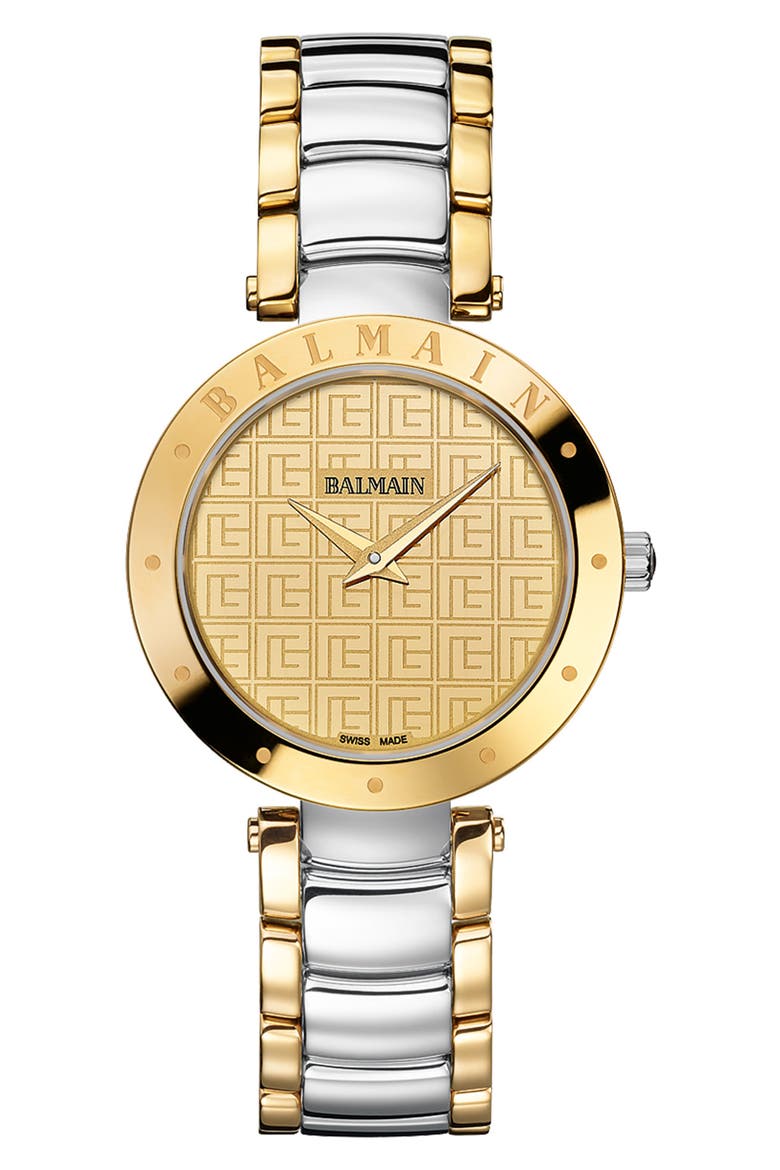 Bijou Two-Tone Bracelet Watch, 33mm, Main, color, BICOLOR