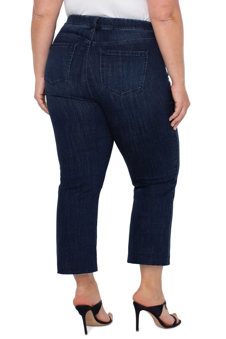 Gia Glider Pull-On Twisted Seam Crop Flare Jeans, Alternate, color, COLUMBIA