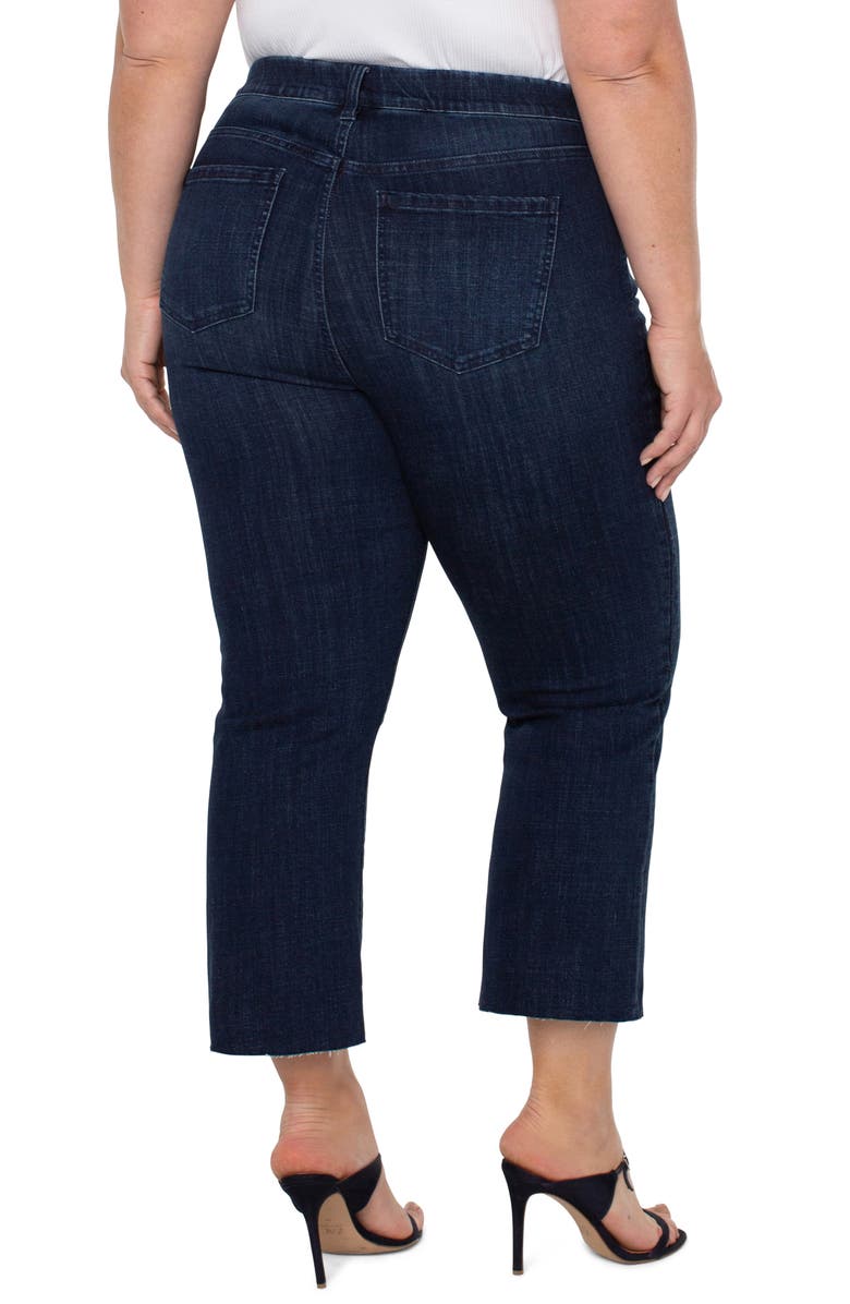 Liverpool Gia Glider Pull-On Twisted Seam Crop Flare Jeans, Alternate, color,