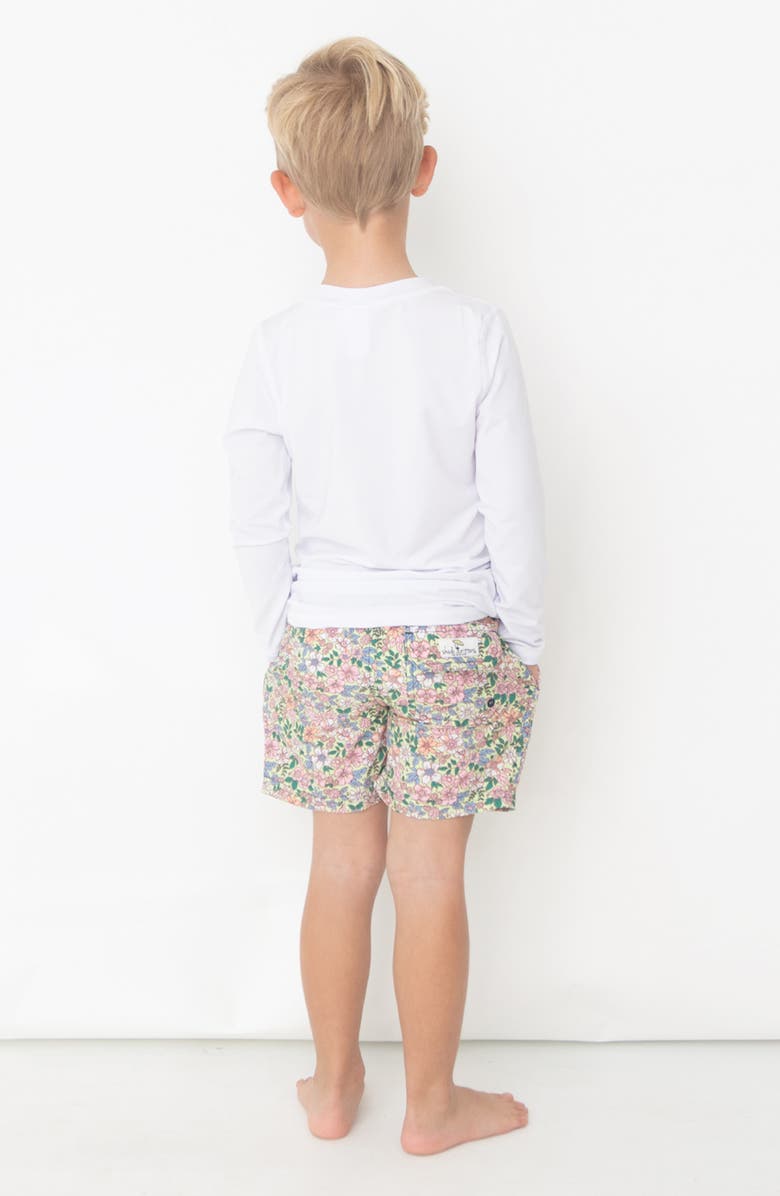 Shade Critters KIds' Citron Ditsy Swim Trunks, Alternate, color,