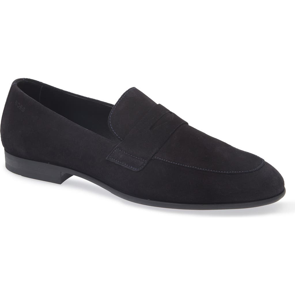 Hugo Boss Loafers Boss Men Color Blue In Black